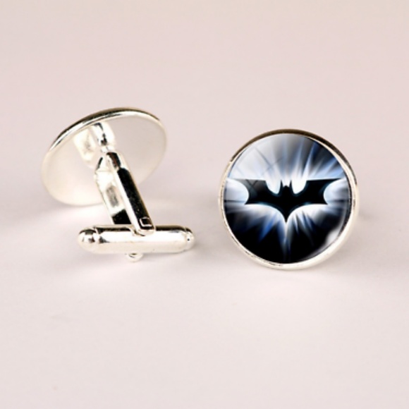 Other - Flying Bat Batman Silver Brass Cuff Links